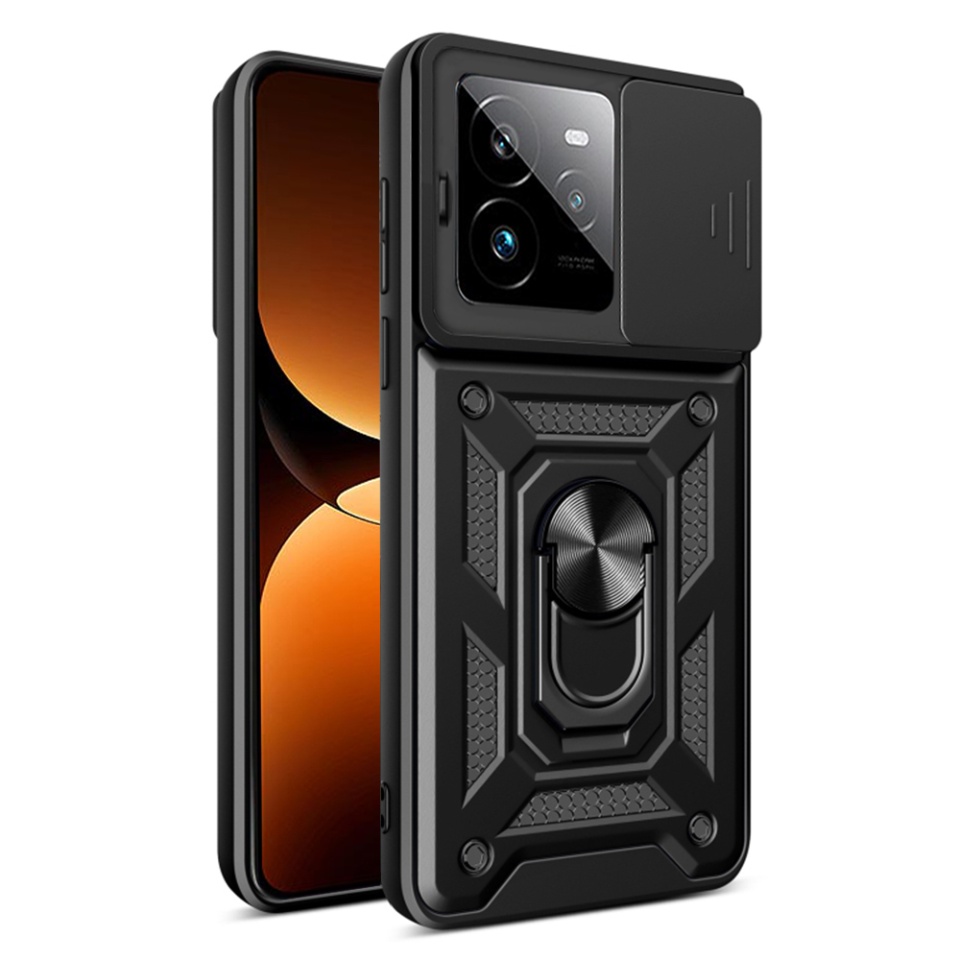Husa pentru Realme GT 7 Pro cu inel magnetic si protectie camera Skyddar CamShield - Negru