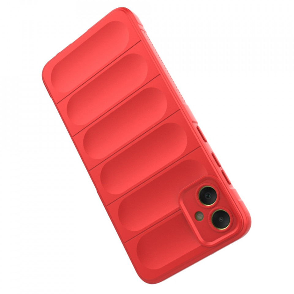 Husa pentru Samsung Galaxy A05 eleganta, din silicon mat, SKDR Vogue - Rosu - 2 | YEO