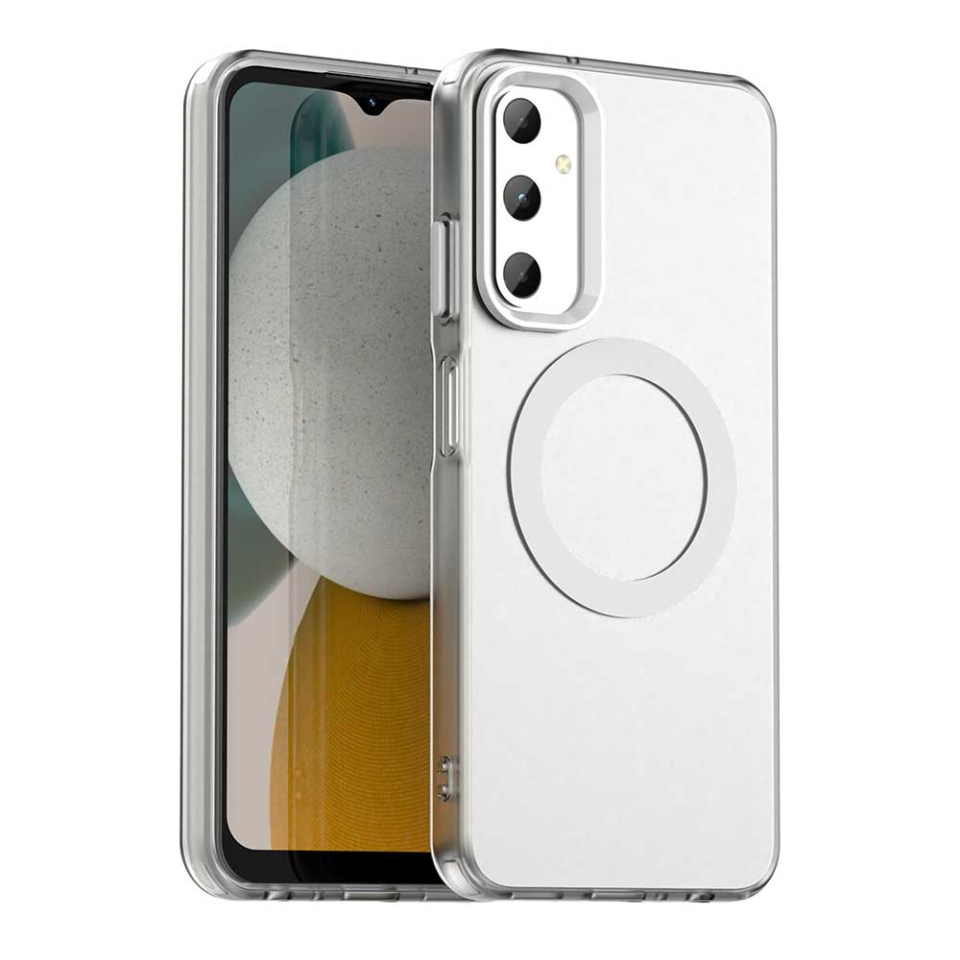 Husa pentru Samsung Galaxy A05s, SKYDDAR INOVATION, CandyCase, Magsafe, set cu sticker, Alb