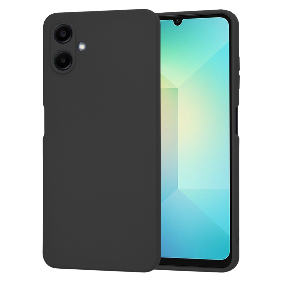Husa pentru Samsung Galaxy A06 din Silicon Catifelat, Protectie Premium, Skyddar SoftElegance - Negru