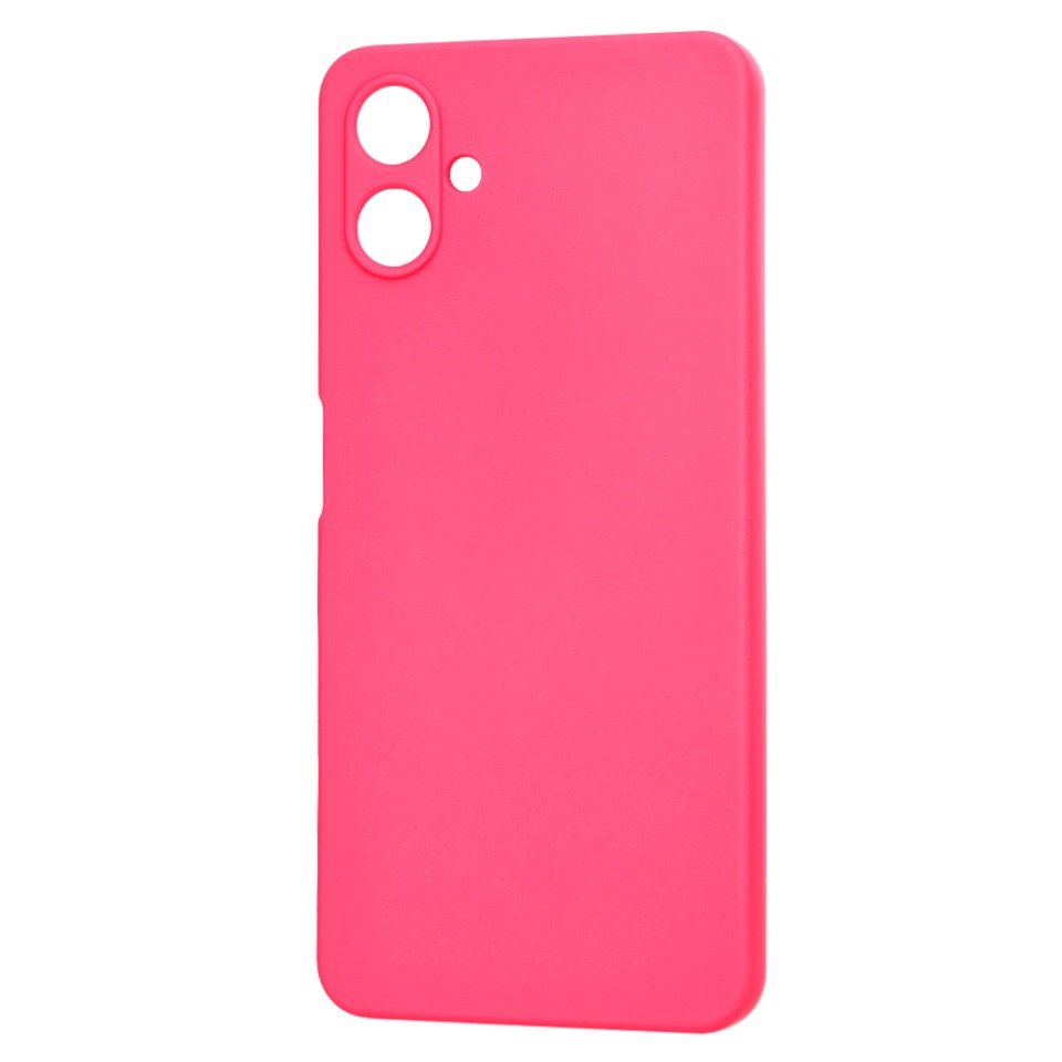 Husa pentru Samsung Galaxy A06, SKYDDAR INNOVATION, din Silicon Catifelat, SoftElegance , Fucsia, set cu sticker - 3 | YEO