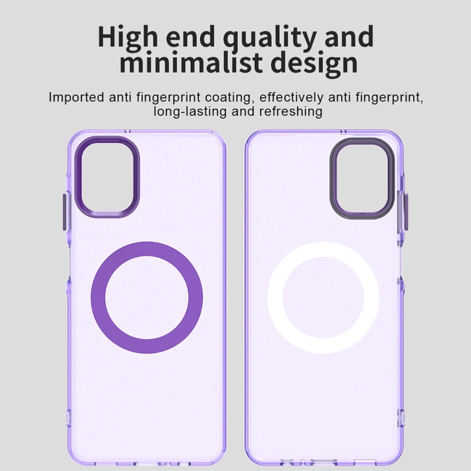 Husa pentru Samsung Galaxy A06, SKYDDAR INOVATION, CandyCase, Magsafe, set cu sticker, Mov - 2 | YEO