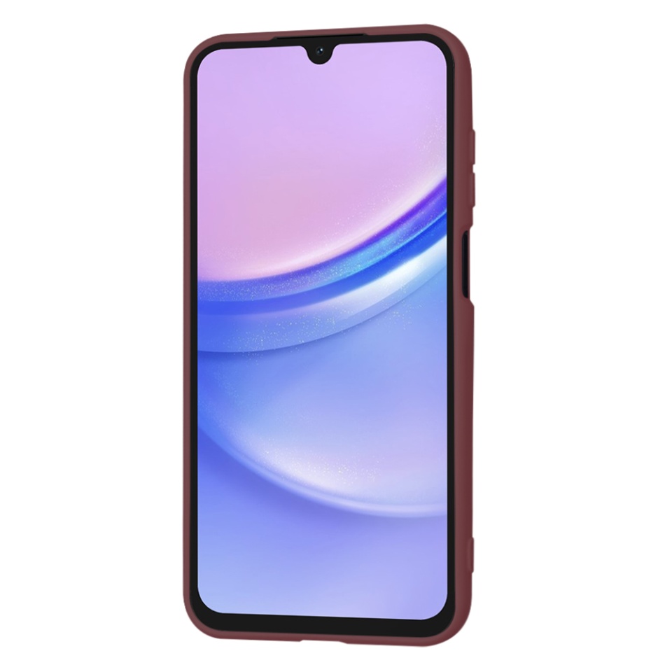 Husa pentru Samsung Galaxy A15 4G / Galaxy A15 5G din Silicon Catifelat, Protectie Premium, Skyddar SoftElegance - Bordo - 2 | YEO