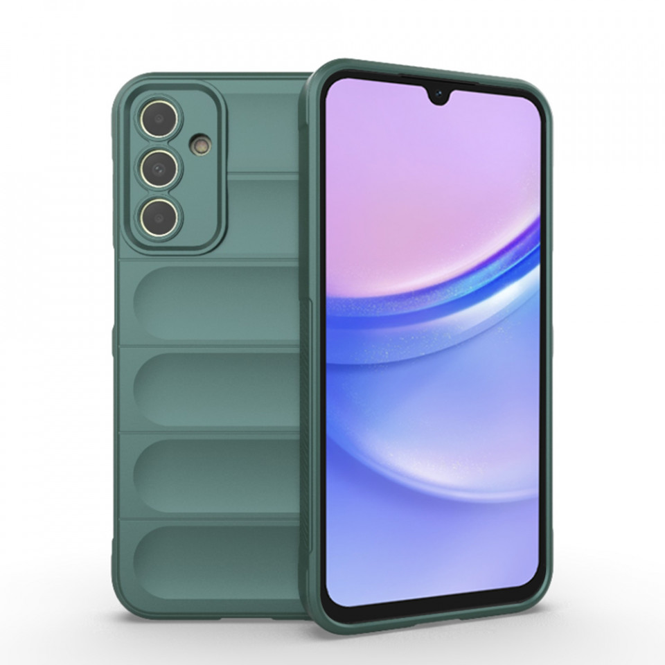 Husa pentru Samsung Galaxy A15 4G / Galaxy A15 5G eleganta, din silicon mat, SKDR Vogue - Verde
