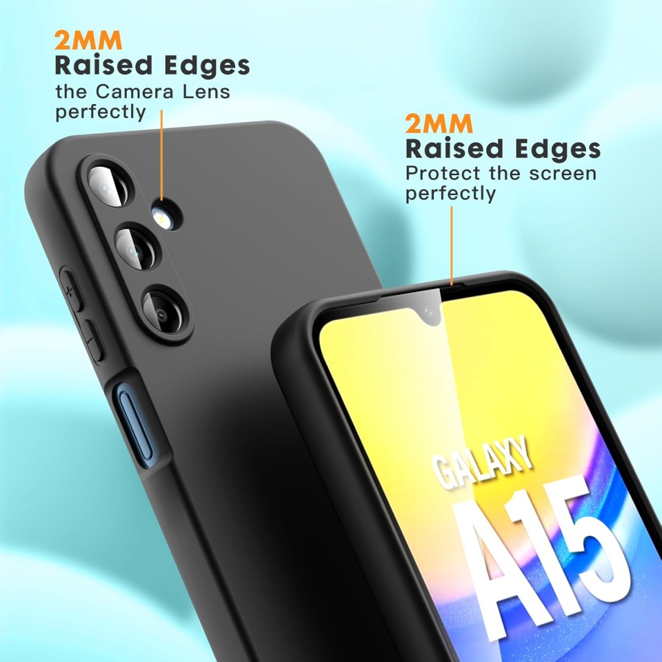 Husa pentru Samsung Galaxy A16 4G / Galaxy A16 5G din Silicon Catifelat, Protectie Premium, Skyddar SoftElegance - Bleumarin - 3 | YEO