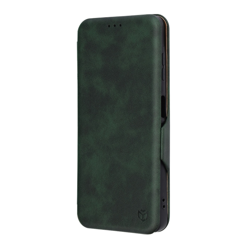 Husa pentru Samsung Galaxy A16 4G / Galaxy A16 5G, SKYDDAR INNOVATION, Safe Wallet tip carte din Piele Ecologica, Suport Carduri, Inchidere Magnetica, Verde, set cu sticker - 3 | YEO