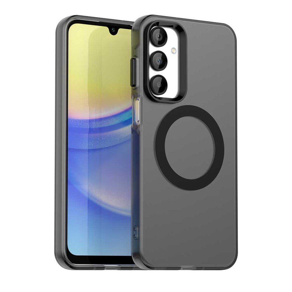 Husa pentru Samsung Galaxy A16 4G / Galaxy A16 5G, SKYDDAR INOVATION, CandyCase, Magsafe, set cu sticker, Negru