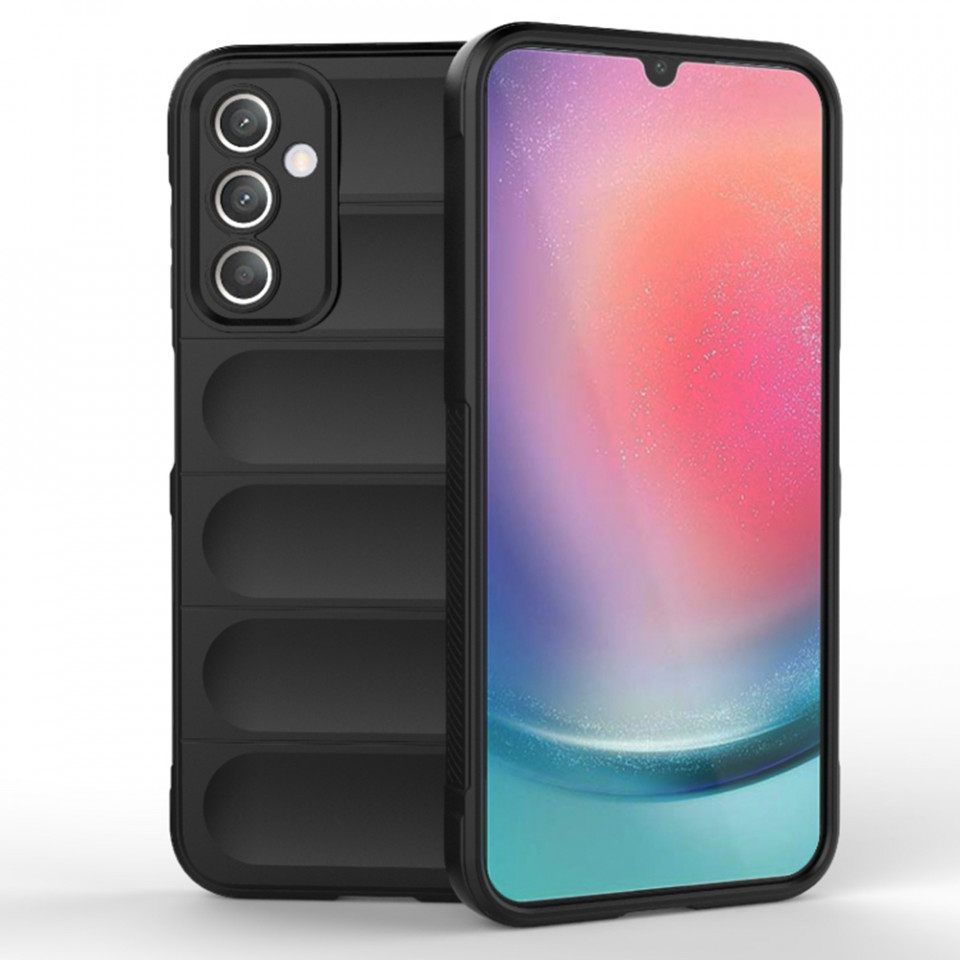 Husa pentru Samsung Galaxy A25 5G eleganta, din silicon mat, SKDR Vogue - Negru