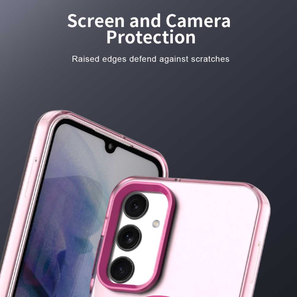 Husa pentru Samsung Galaxy A25 5G, SKYDDAR INOVATION, CandyCase, Magsafe, set cu sticker, Roz - 2 | YEO