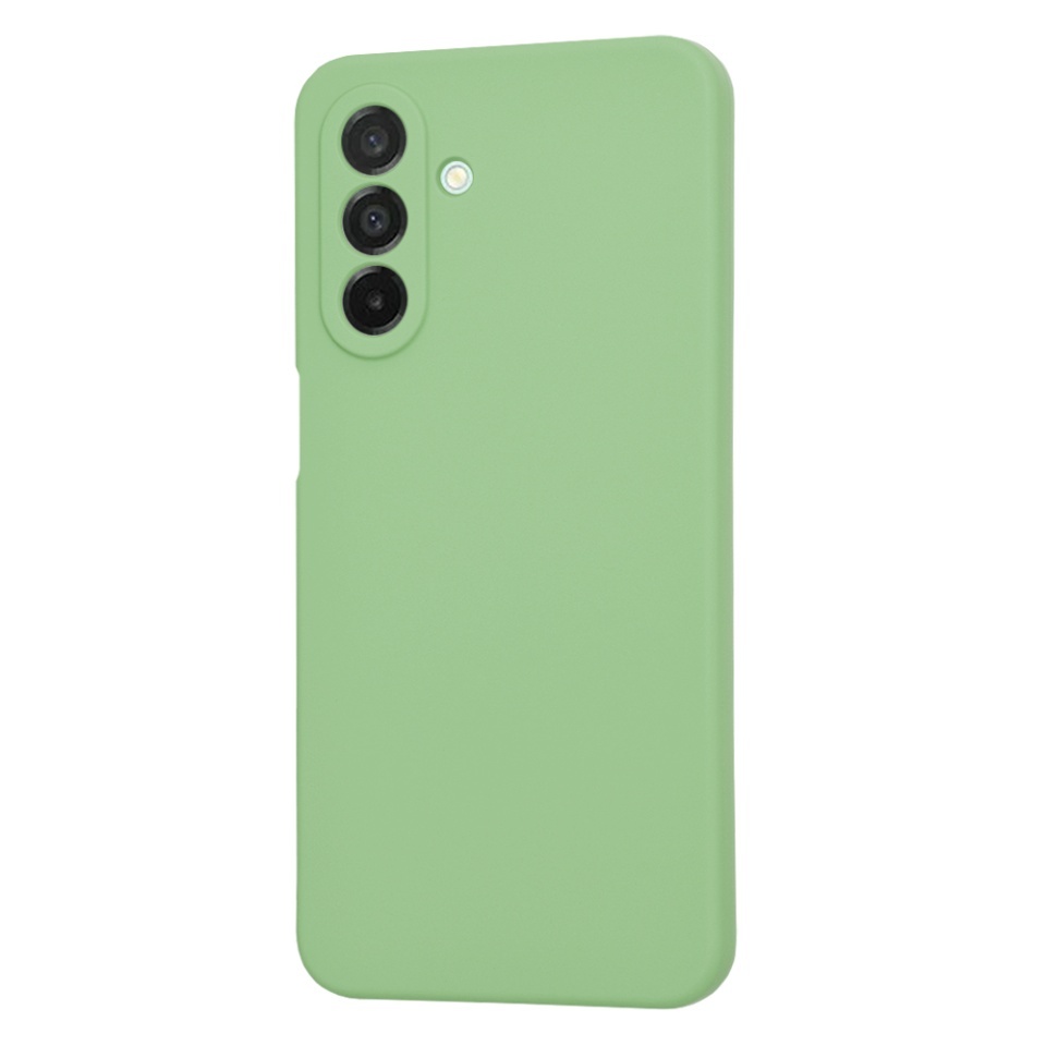 Husa pentru Samsung Galaxy A26 5G, SKYDDAR INNOVATION, din Silicon Catifelat, SoftElegance, set cu sticker, Verde deschis - 2 | YEO