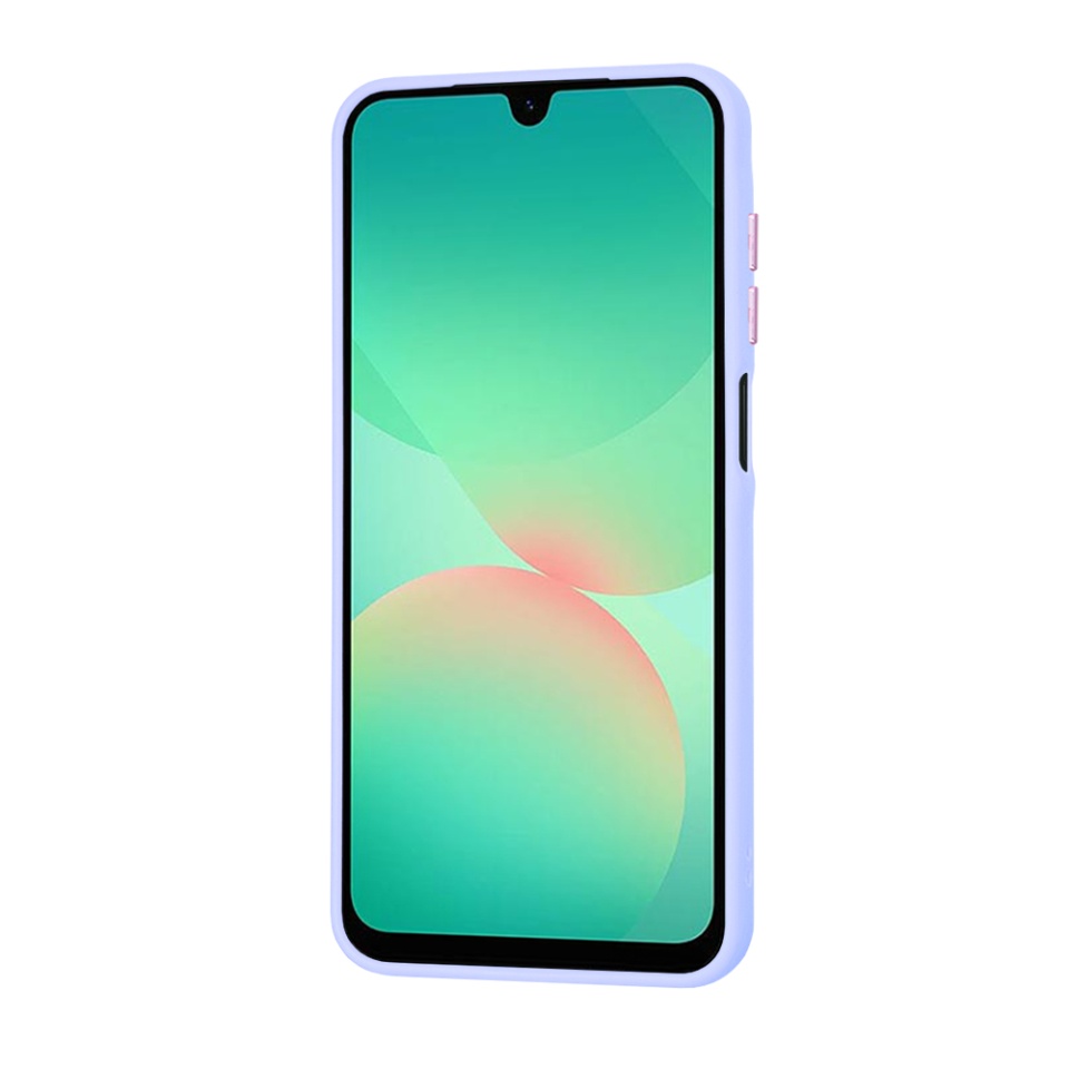Husa pentru Samsung Galaxy A26 5G, SKYDDAR INNOVATION, HaloFrost, AntiSoc, Mov deschis, set cu sticker - 1 | YEO