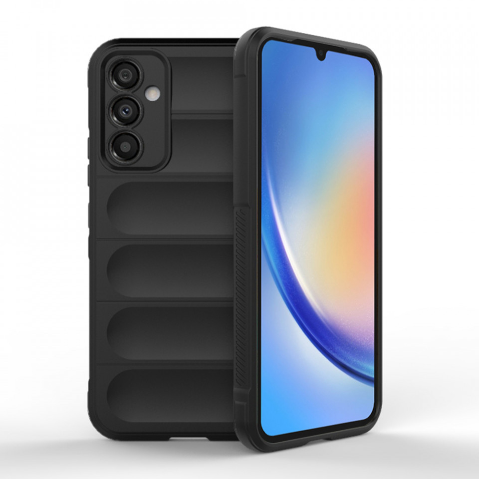 Husa pentru Samsung Galaxy A34 5G eleganta, din silicon mat, SKDR Vogue - Negru
