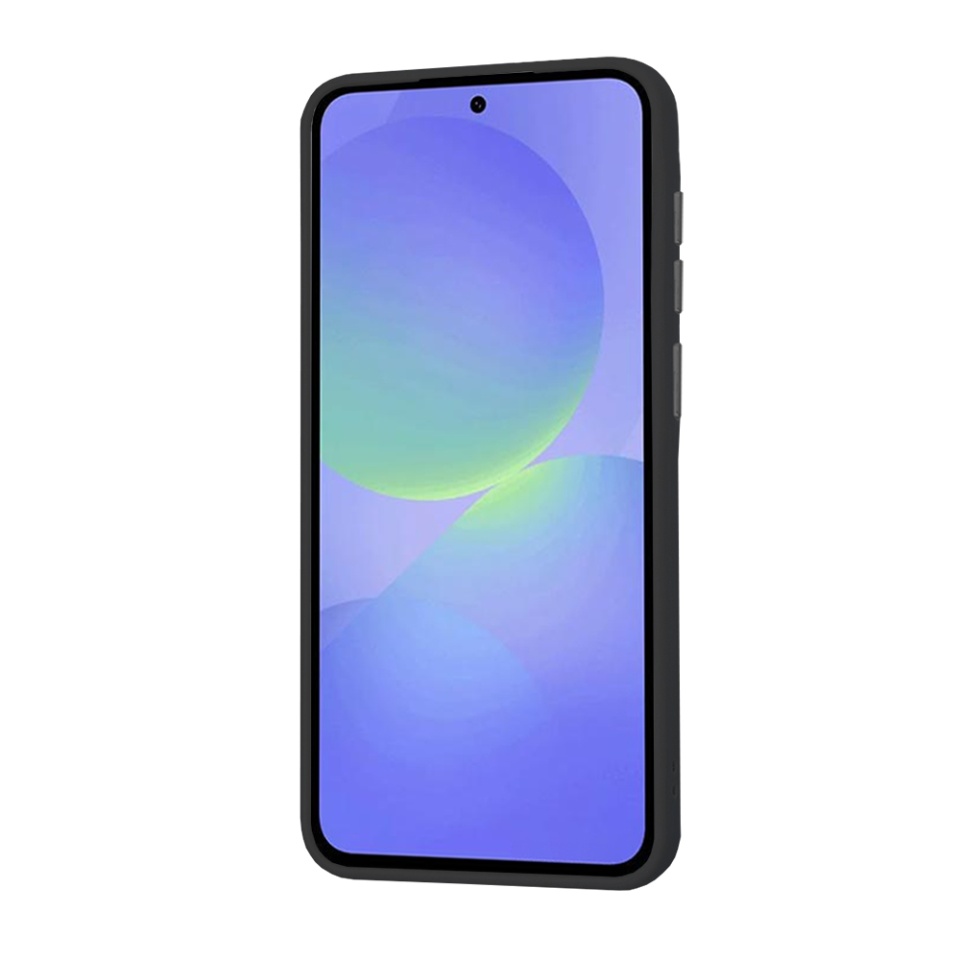 Husa pentru Samsung Galaxy A36 5G, SKYDDAR INNOVATION, HaloFrost, AntiSoc, Negru, set cu sticker - 1 | YEO