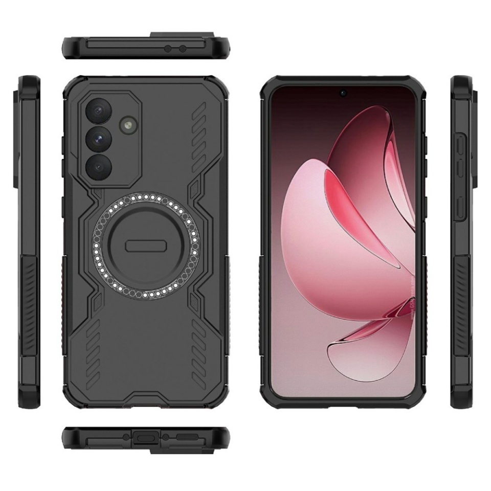 Husa pentru Samsung Galaxy A36 5G, SKYDDAR INOVATION, ArmorMag, Magsafe, set cu sticker, Negru - 3 | YEO
