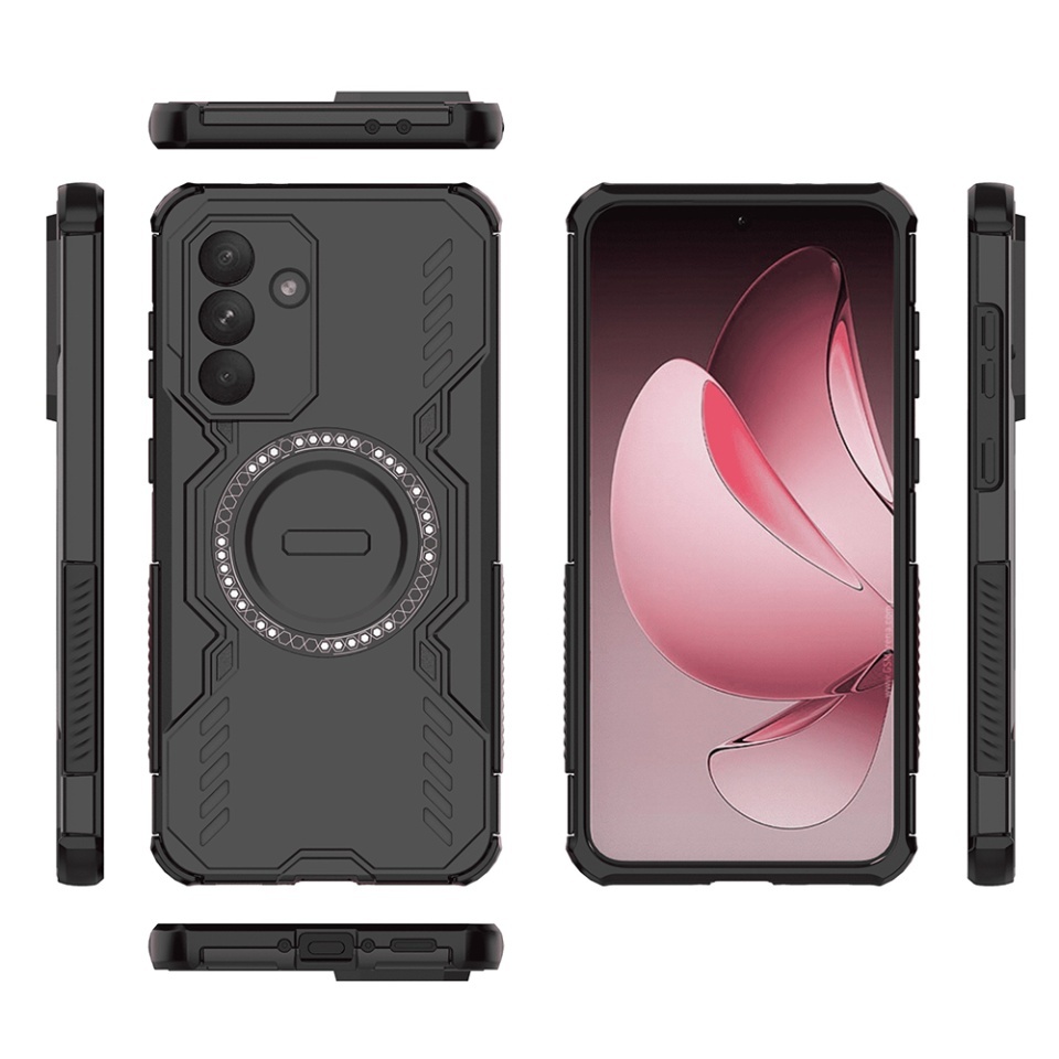 Husa pentru Samsung Galaxy A56 5G, SKYDDAR INOVATION, ArmorMag, Magsafe, set cu sticker, Negru - 3 | YEO