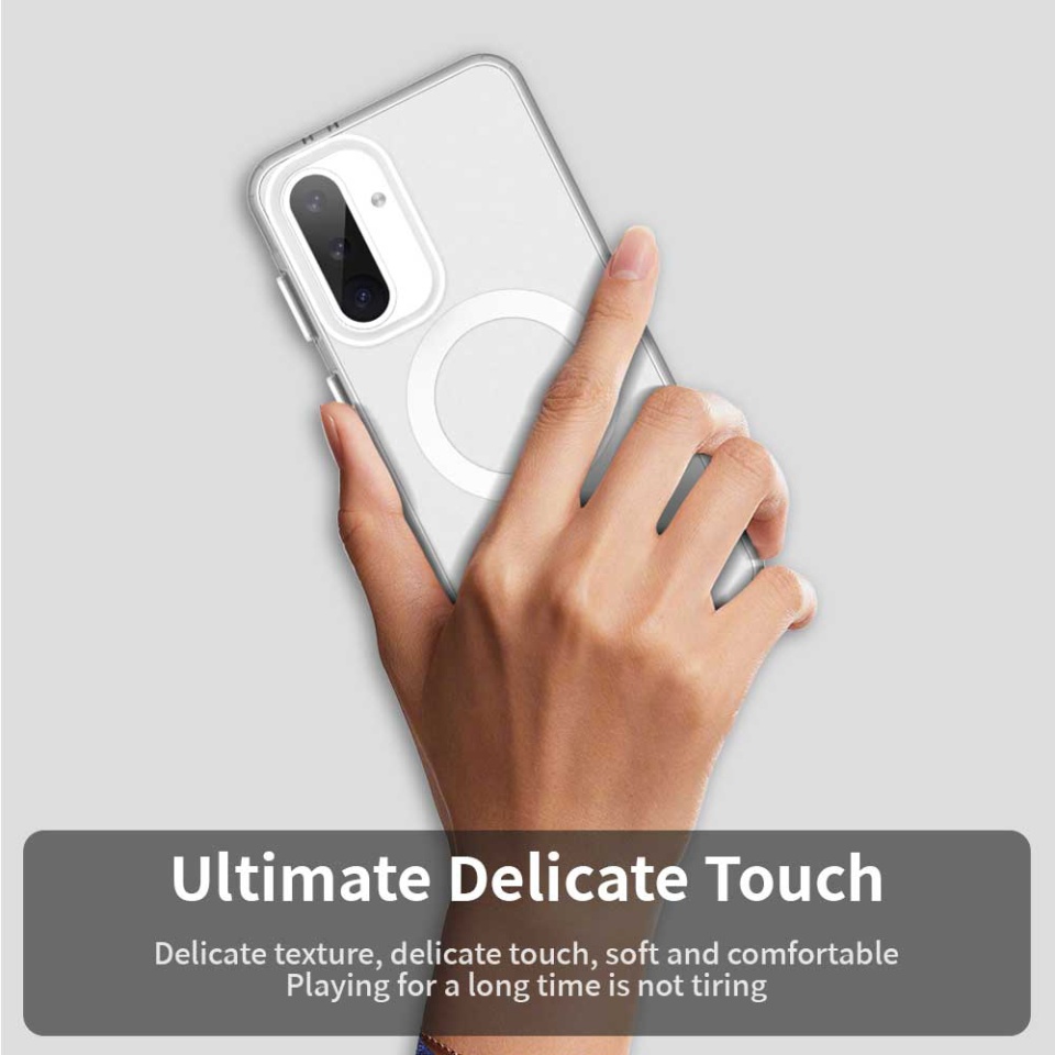 Husa pentru Samsung Galaxy A56 5G, SKYDDAR INOVATION, CandyCase, Magsafe, set cu sticker, Alb - 2 | YEO