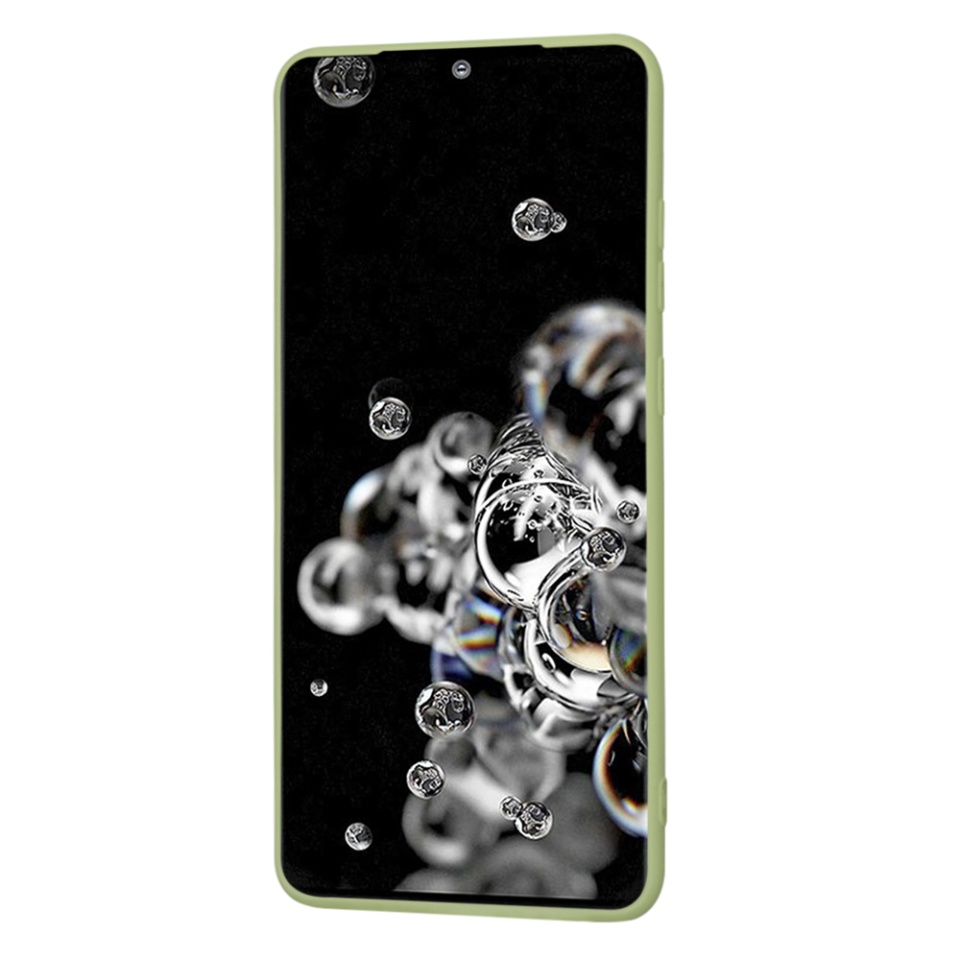 Husa pentru Samsung Galaxy S20 Ultra 5G / Galaxy S20 Ultra din Silicon Catifelat, Protectie Premium, Skyddar SoftElegance - Verde - 2 | YEO