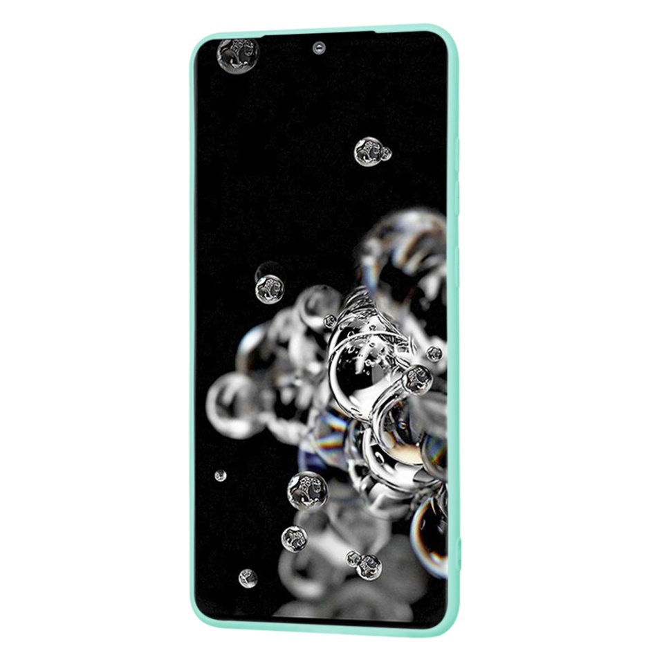 Husa pentru Samsung Galaxy S20 Ultra 5G / Galaxy S20 Ultra din Silicon Catifelat, Protectie Premium, Skyddar SoftElegance - Turcoaz - 2 | YEO