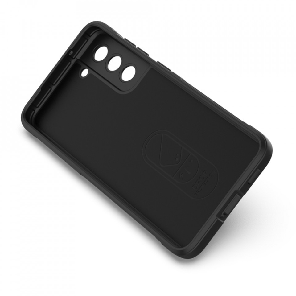 Husa pentru Samsung Galaxy S21 FE 5G eleganta, din silicon mat, SKDR Vogue - Negru - 3 | YEO