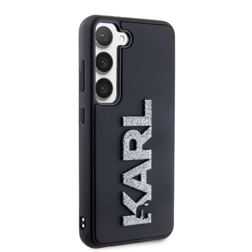 Husa pentru Samsung Galaxy S23, 3D Design, Karl Lagerfeld, Negru - 2 | YEO