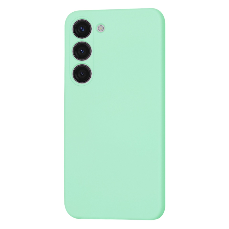 Husa pentru Samsung Galaxy S23 din Silicon Catifelat, Protectie Premium, Skyddar SoftElegance MagSafe - Verde deschis - 2 | YEO