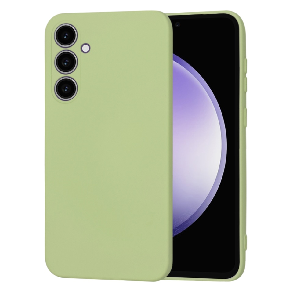 Husa pentru Samsung Galaxy S23 FE din Silicon Catifelat, Protectie Premium, Skyddar SoftElegance MagSafe - Verde
