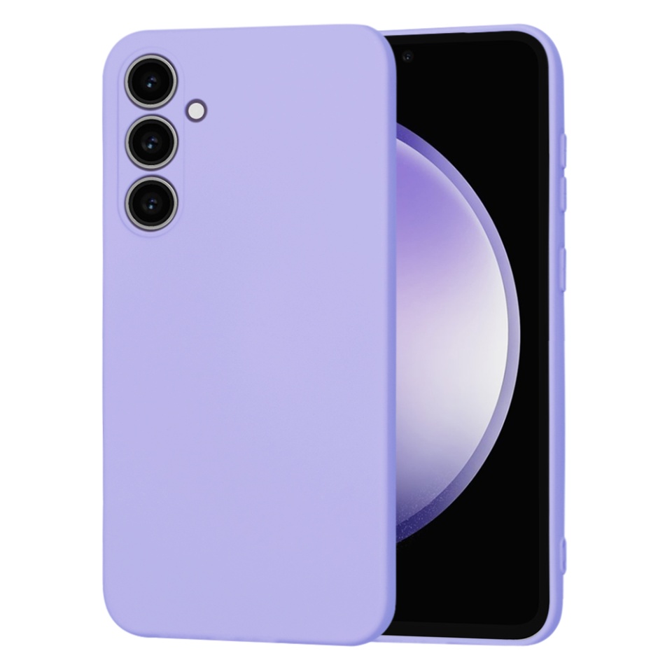Husa pentru Samsung Galaxy S23 FE din Silicon Catifelat, Protectie Premium, Skyddar SoftElegance MagSafe - Violet