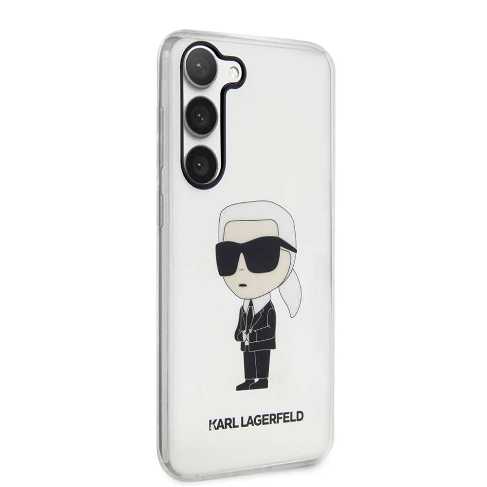 Husa pentru Samsung Galaxy S23, Hardcase Transparent, Karl Lagerfeld, Transparenta - 3 | YEO