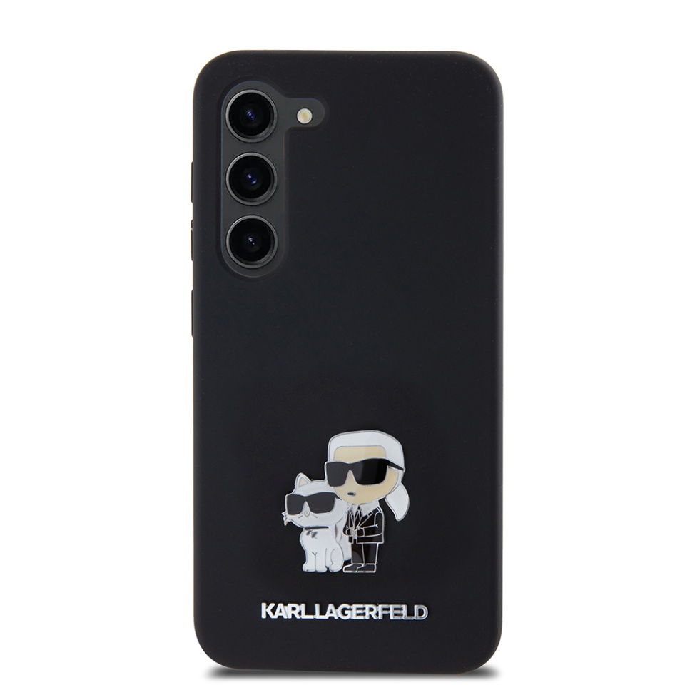 Husa pentru Samsung Galaxy S23, Silicone, Karl Lagerfeld, Negru - 1 | YEO