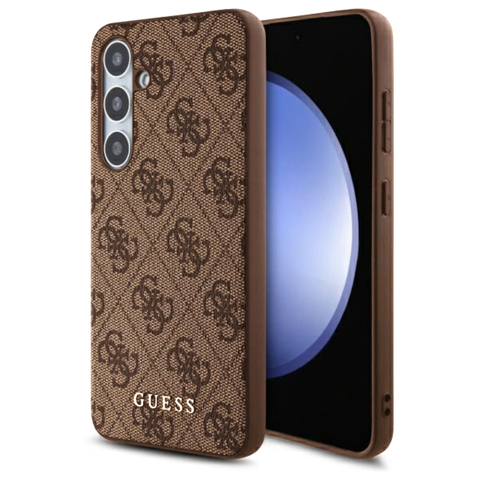 Husa pentru Samsung Galaxy S24 FE, Hardcase 4G Classic, Guess, Maro