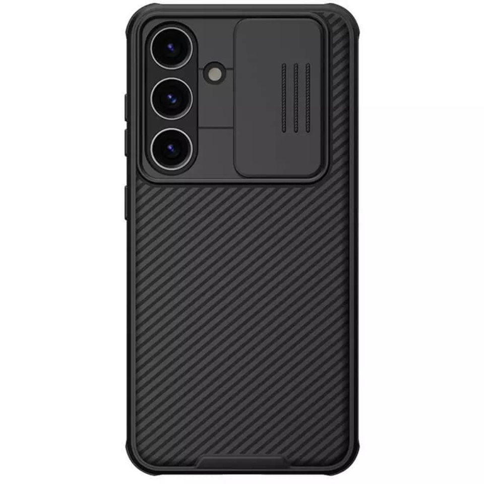 Husa pentru Samsung Galaxy S24 Plus cu inel magnetic si protectie camera Nillkin CamShield - Negru