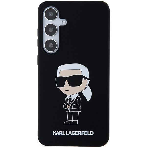 Husa pentru Samsung Galaxy S24, Silicone, Karl Lagerfeld, Negru - 2 | YEO