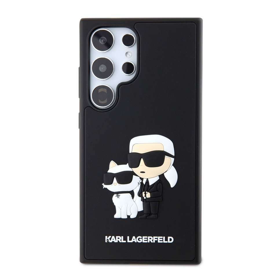 Husa pentru Samsung Galaxy S24 Ultra, 3D Design, Karl Lagerfeld, Negru - 1 | YEO