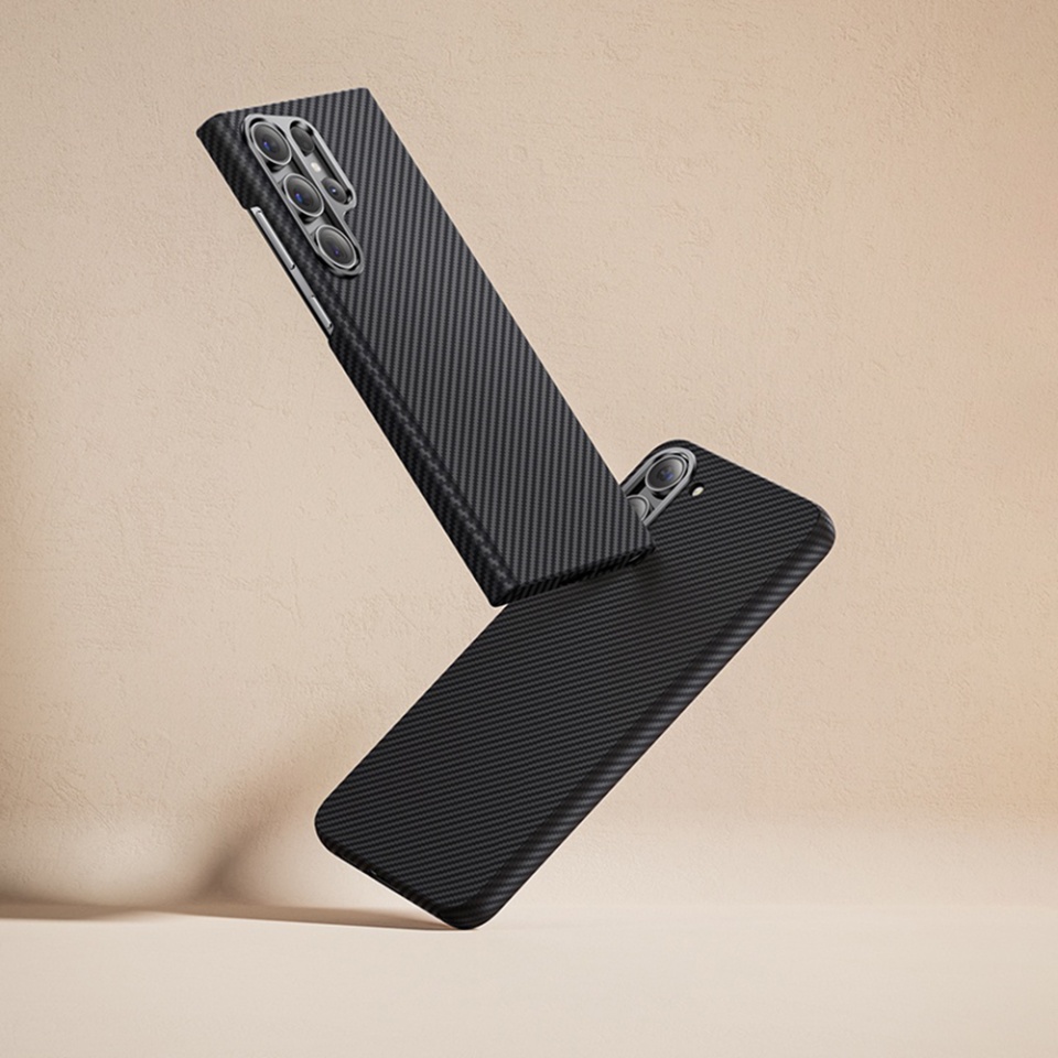 Husa pentru Samsung Galaxy S24 Ultra, Antisoc, SKYDDAR INOVATION, Aramid Fibe Magsafe, set cu sticker, Negru - 1 | YEO