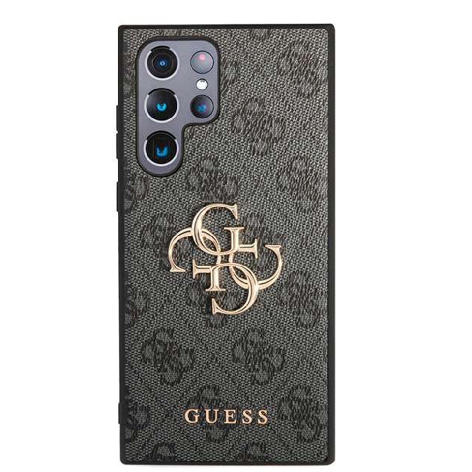 Husa pentru Samsung Galaxy S24 Ultra, Guess 4G Metal Logo, Protectie Slim, Compatibila, Negru - 2 | YEO