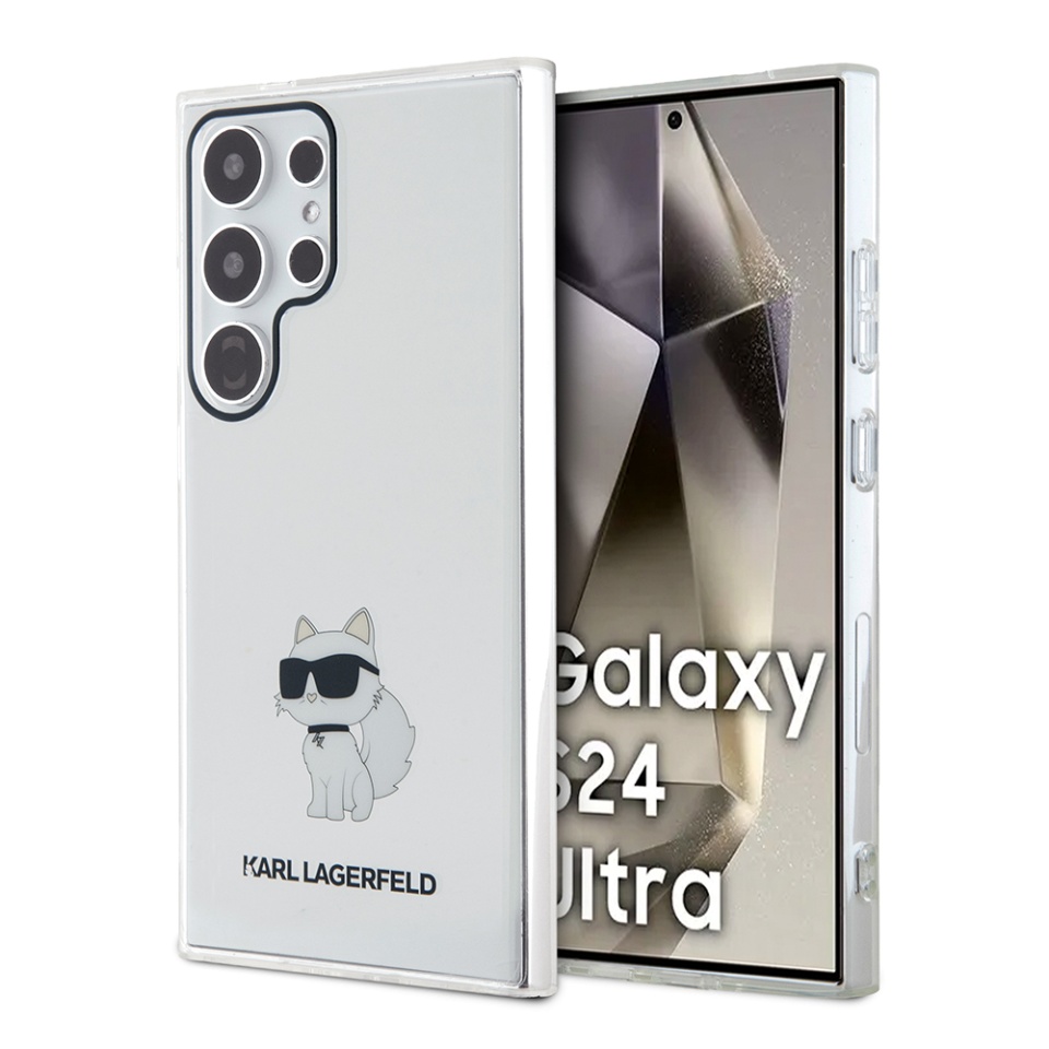 Husa pentru Samsung Galaxy S24 Ultra IML Luxury, Karl Lagerfeld - Transparenta