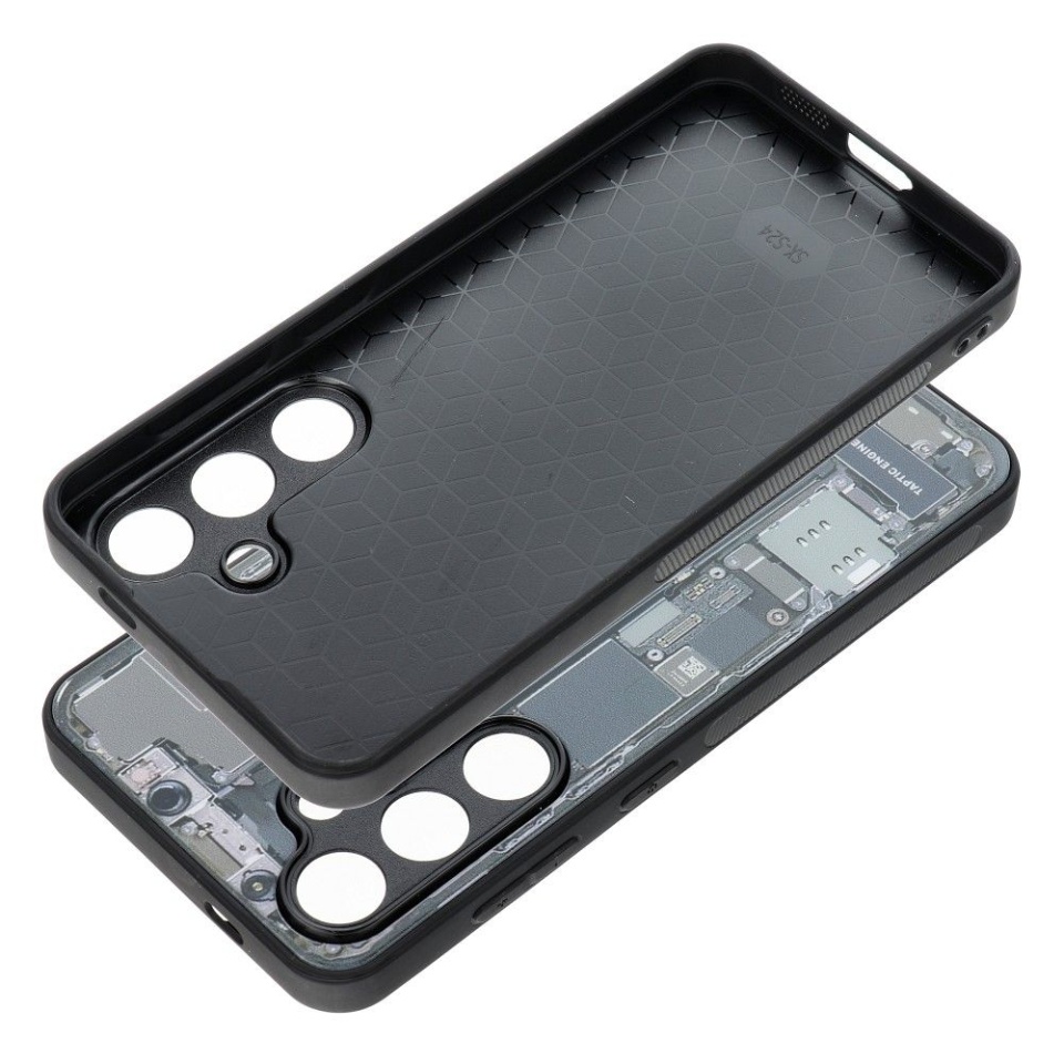 Husa pentru Samsung Galaxy S24 Ultra, Rezistenta la Socuri, SKDR TechMatrix - Negru - 1 | YEO
