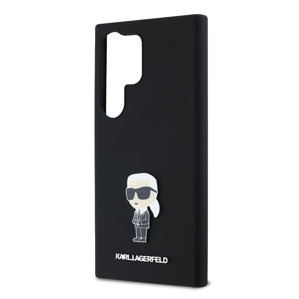 Husa pentru Samsung Galaxy S24 Ultra, Silicone, Karl Lagerfeld, Negru - 3 | YEO