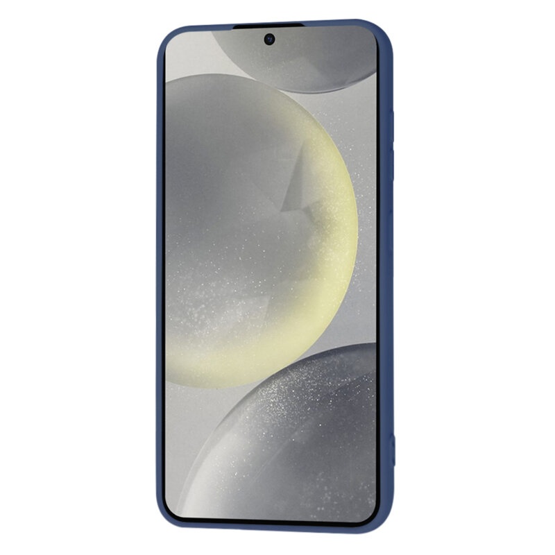 Husa pentru Samsung Galaxy S25 Plus din Silicon Catifelat, Protectie Premium, Skyddar SoftElegance - Bleumarin - 2 | YEO