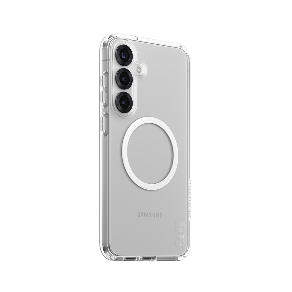 Husa pentru Samsung Galaxy S25 Plus, PanzerGlass, CARE Flagship Urban Combat White Qi Compatible, Anti-Soc 4.8m, Anti-Ingalbenire, Design Slim, Compatibila MagSafe, Transparenta - 1 | YEO