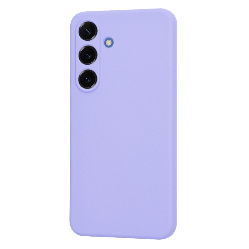 Husa pentru Samsung Galaxy S25, SKYDDAR INNOVATION, din Silicon Catifelat, SoftElegance, set cu sticker, Violet - 2 | YEO