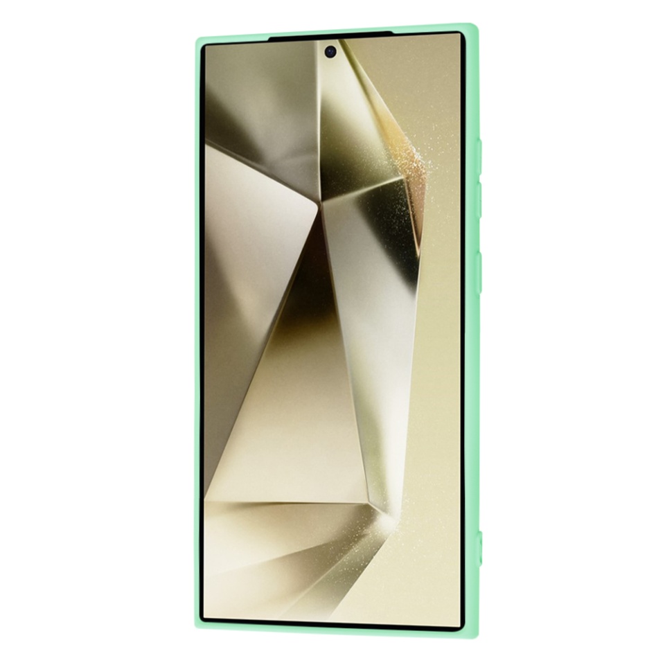 Husa pentru Samsung Galaxy S25 Ultra din Silicon Catifelat, Protectie Premium, Skyddar SoftElegance - Verde deschis - 2 | YEO