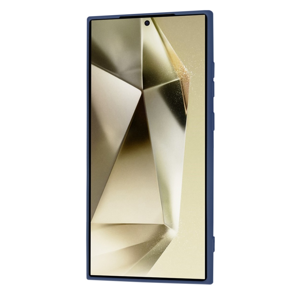 Husa pentru Samsung Galaxy S25 Ultra din Silicon Catifelat, Protectie Premium, Skyddar SoftElegance - Bleumarin - 2 | YEO