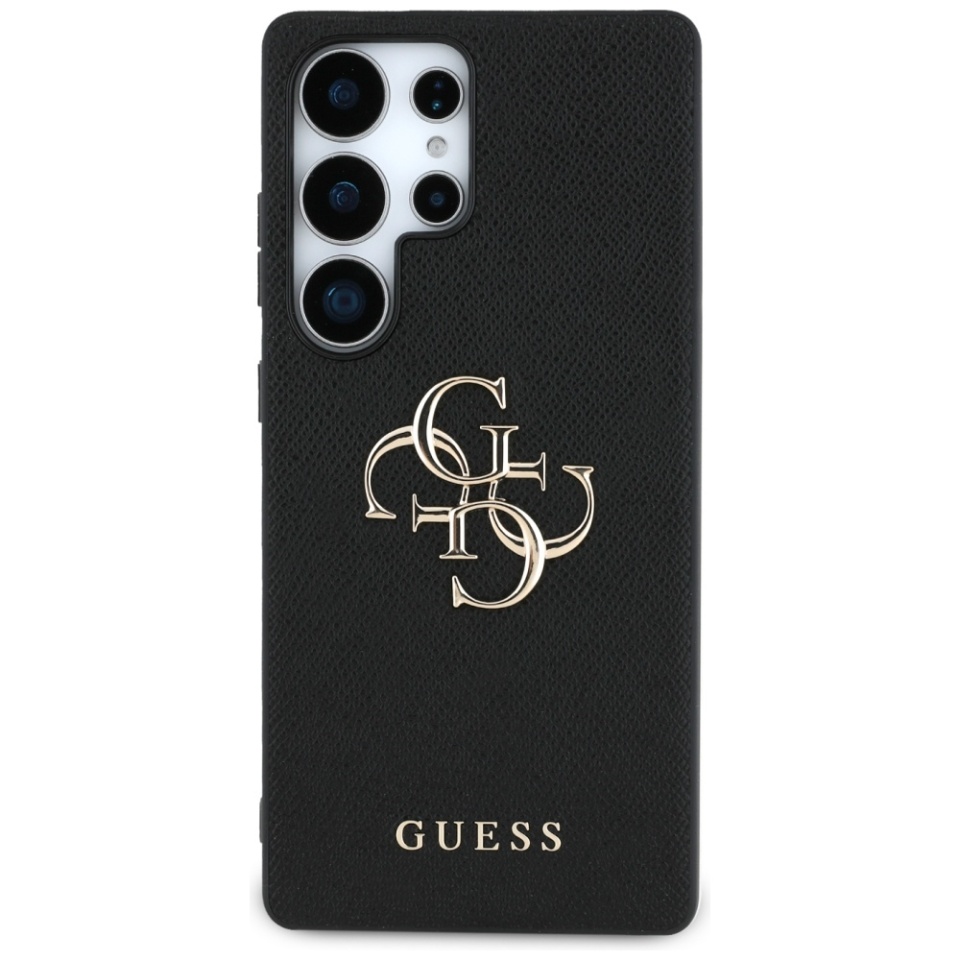 Husa pentru Samsung Galaxy S25 Ultra, Guess, Hardcase Grained Big and Classic, Negru - 1 | YEO
