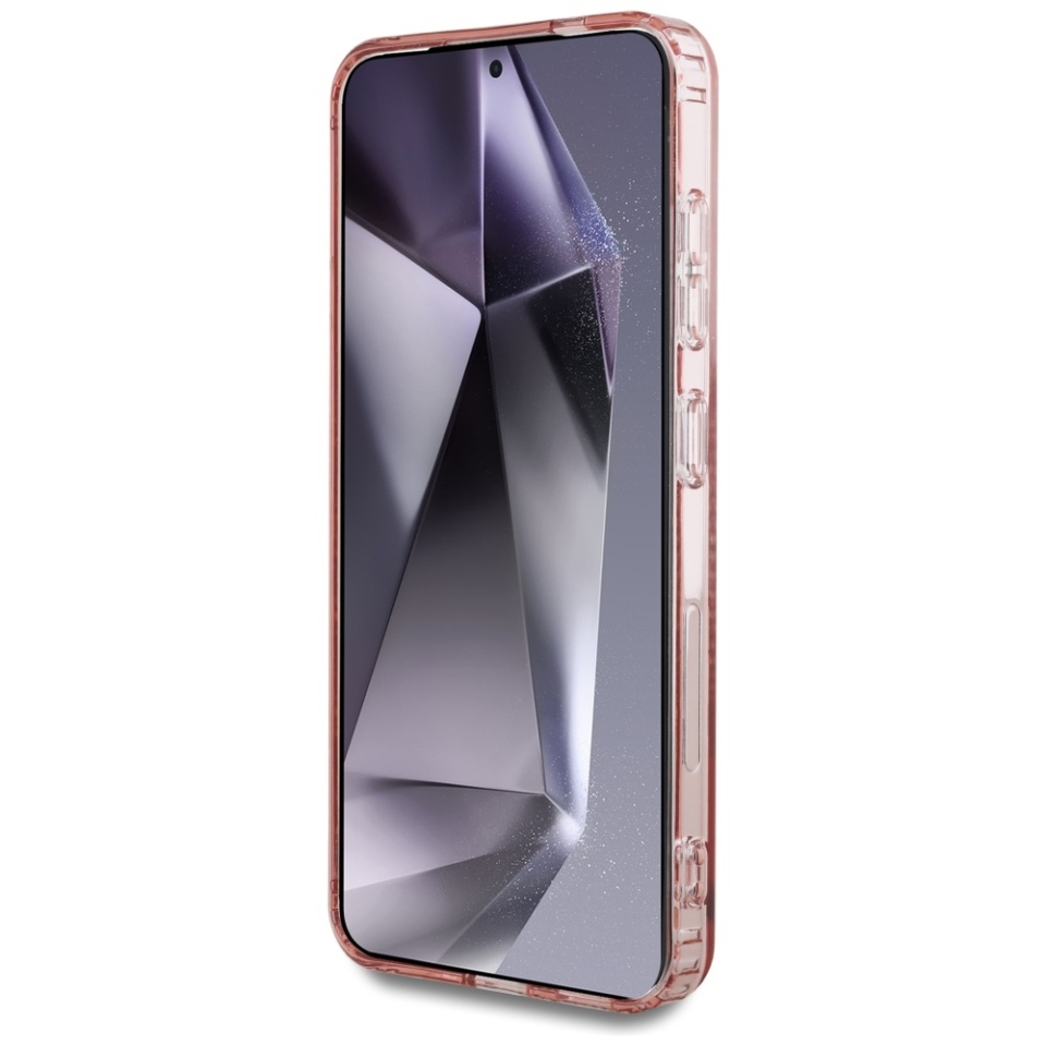 Husa pentru Samsung Galaxy S25 Ultra IML Rhinestones MagSafe, Guess - Roz - 3 | YEO