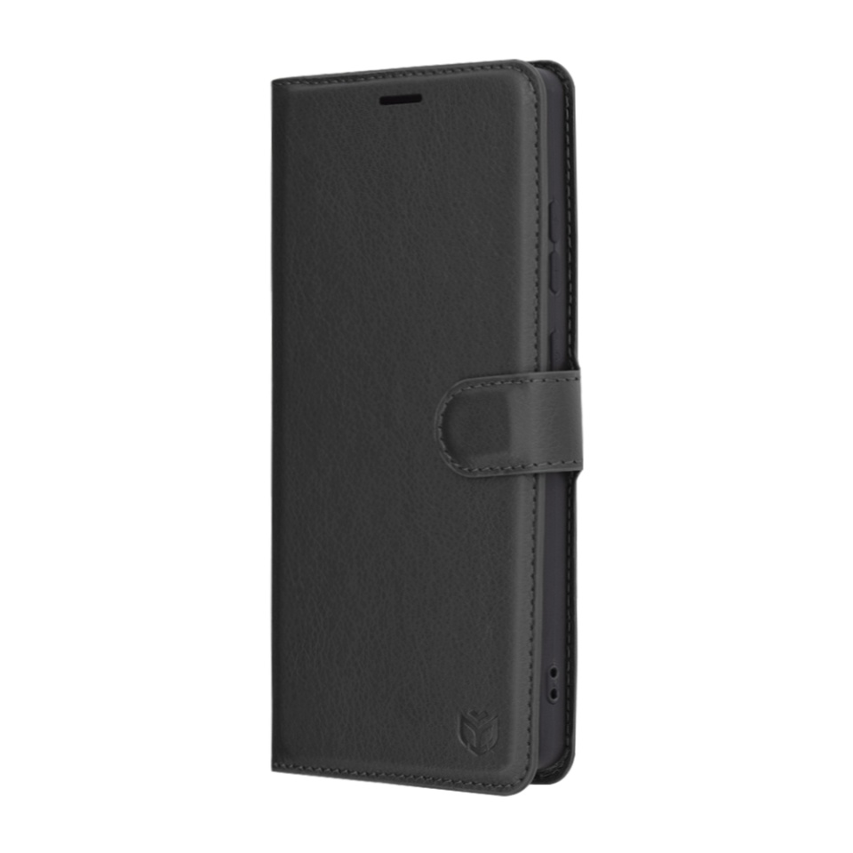 Husa pentru Samsung Galaxy S25 Ultra, SKYDDAR INNOVATION, Leather Folio tip Carte, cu Portofel Interior, Finisaje Premium, set cu sticker, Negru - 3 | YEO