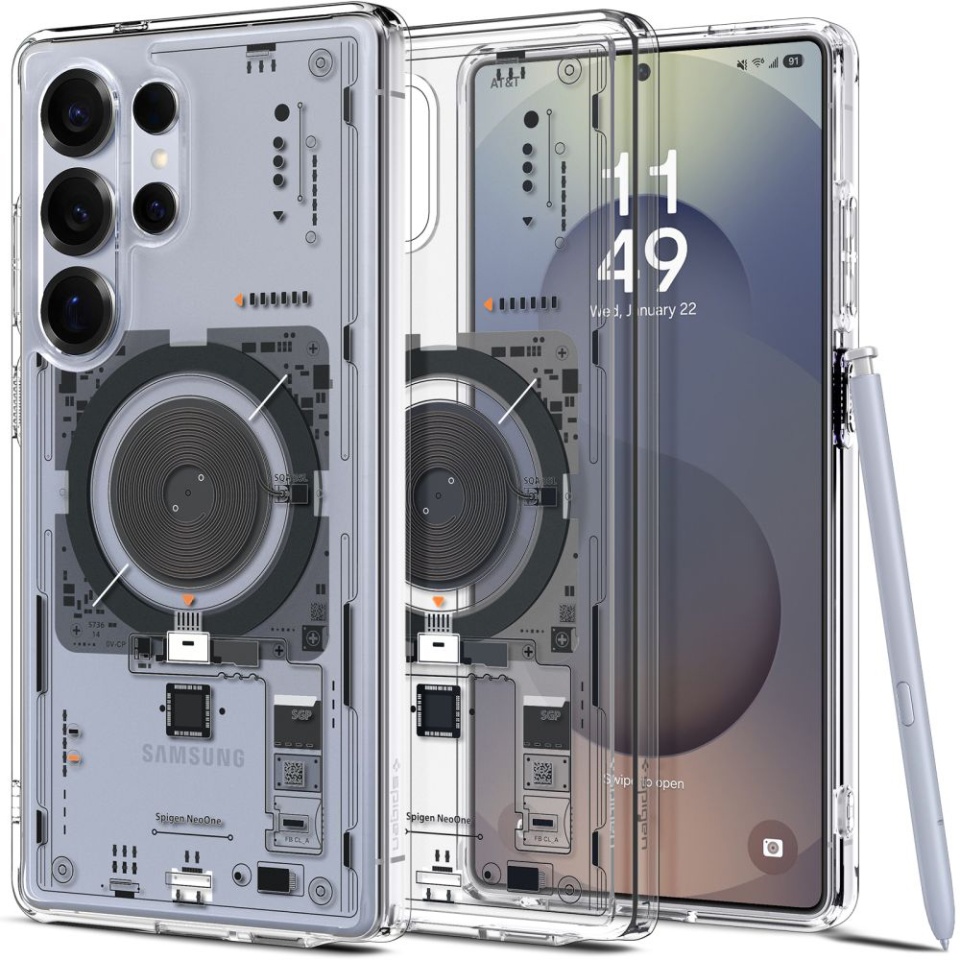 Husa pentru Samsung Galaxy S25 Ultra, Ultra Hybrid T MagSafe, Spigen, Negru