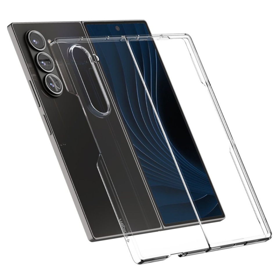 Husa pentru Samsung Galaxy Z Fold6 din silicon premium, Spigen Air Skin - Transparenta - 2 | YEO
