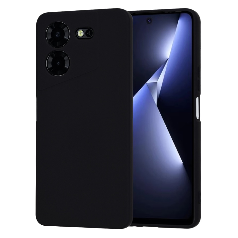 Husa pentru Tecno Pova 5 Pro din Silicon Catifelat, Protectie Premium, Skyddar SoftElegance - Negru - 6