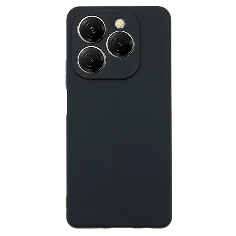 Husa pentru Tecno Spark 20 Pro din Silicon Catifelat, Protectie Premium, Skyddar SoftElegance - Negru